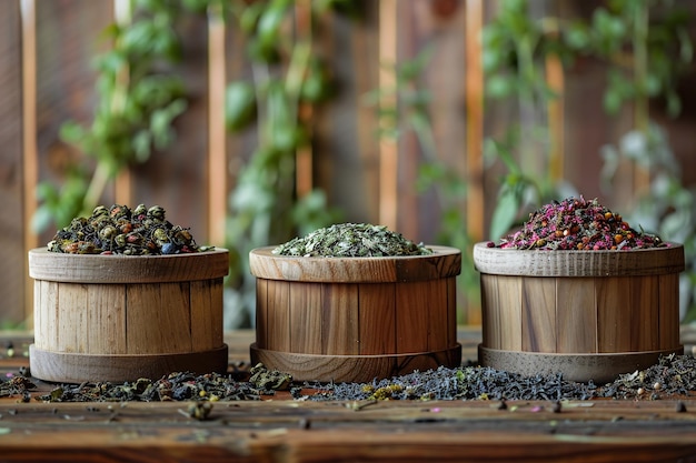 Ancient tea trees growing on Ha Giang mountain slopes